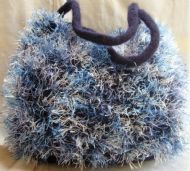 Blue Fluffy Bag